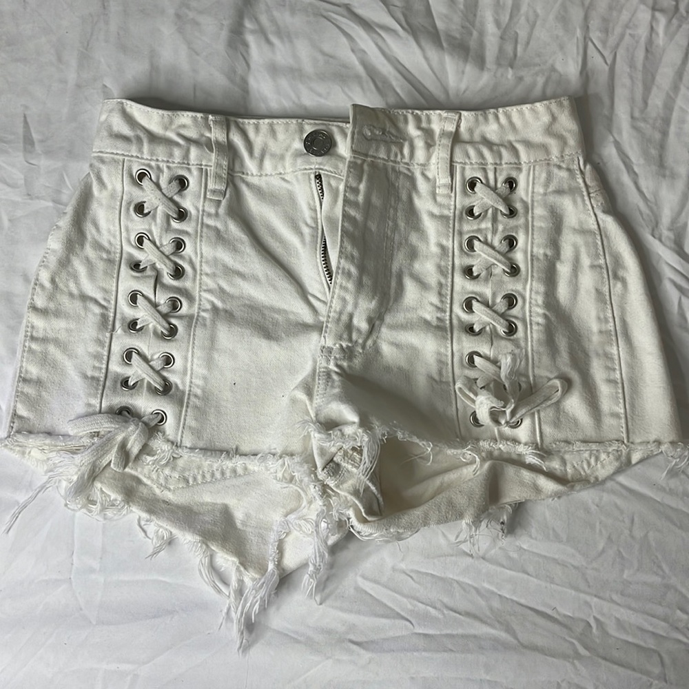 Garage - White Tie Shorts